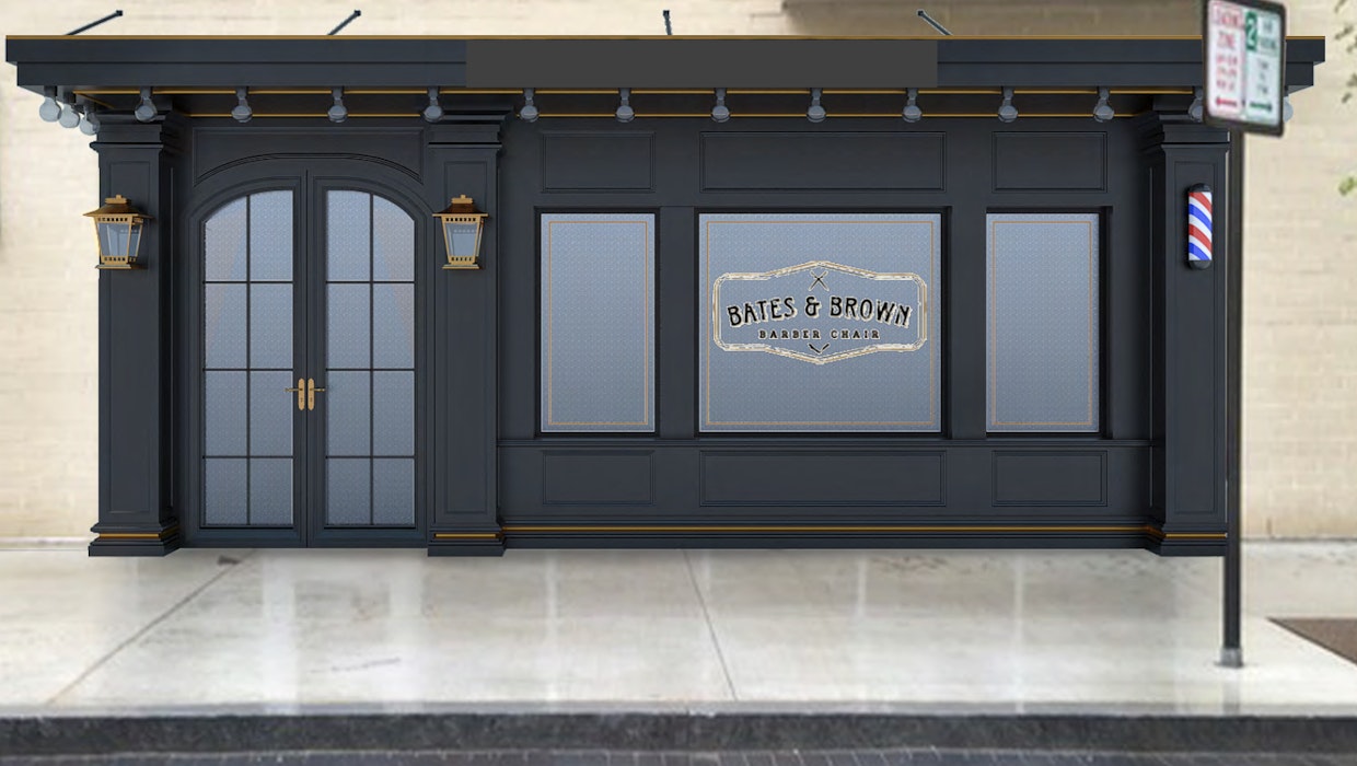 Bates Brown storefront rendering